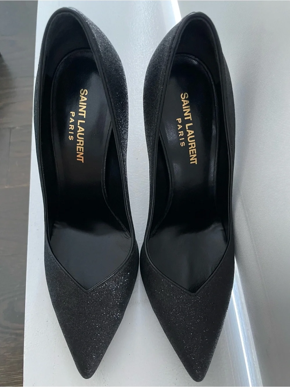 Saint Laurent Black Pointed-Toe Stiletto Heel - Picture 3 of 9